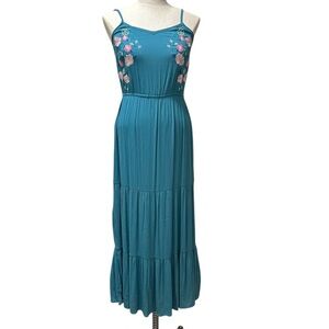 Fourteenth Place Embroidered Floral Dress